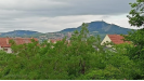 Pohled z terasy na Pálavu